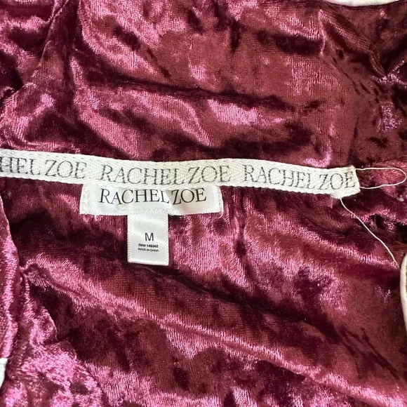 Rachel Zoe Velvet Pjs - Picture 2 of 8